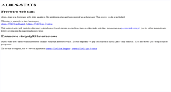 Desktop Screenshot of alien-stats.net