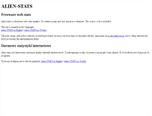 Tablet Screenshot of alien-stats.net